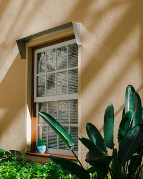 Sun-shaded window with solar screen