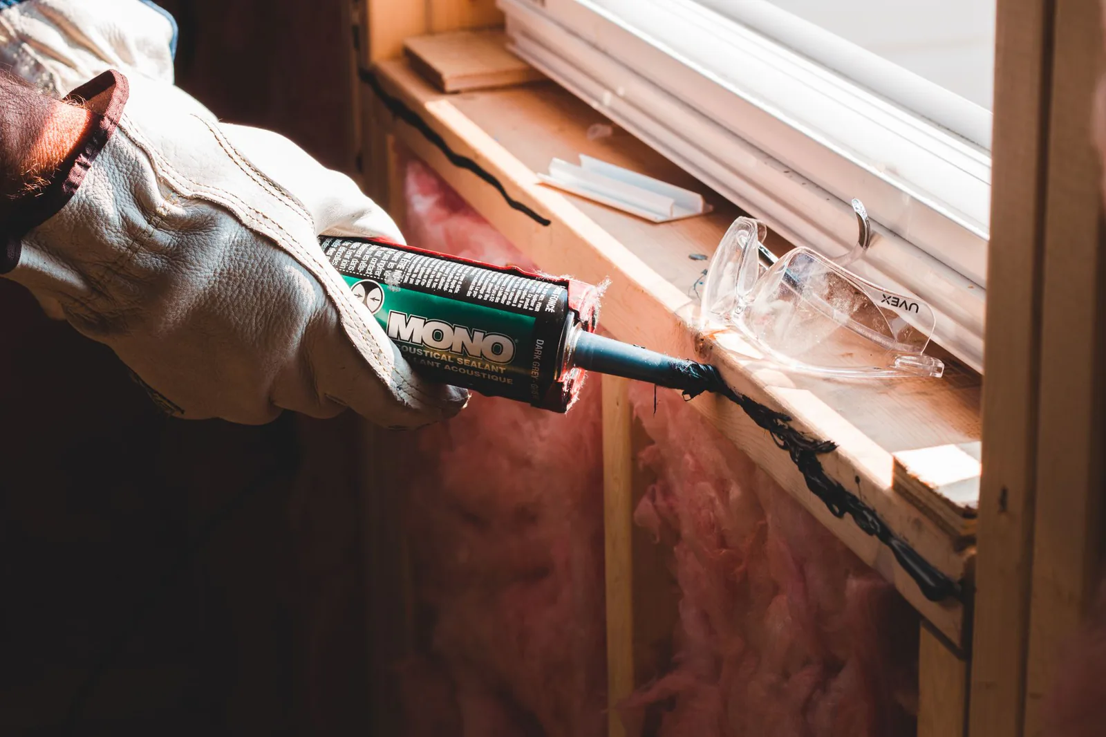 Floor insulation work